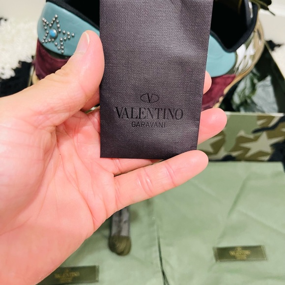 Limited Men Sz 9 (Euro Sz 42) Valentino Garavani Rockrunner Camo-star Multicolor - Picture 13 of 16